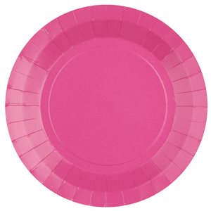 Grande assiette ronde Rose 22.5 cm Sachet de 10 pièces