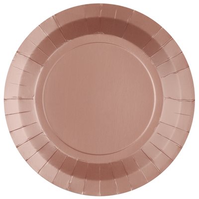 Grande assiette ronde Rose 22.5 cm Sachet de 10 pièces