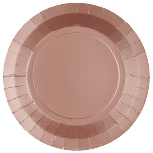Grande assiette ronde Rose 22.5 cm Sachet de 10 pièces