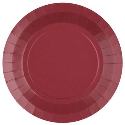 Grande assiette ronde Bordeaux 22.5 cm Sachet de 10 pièces Grande assiette ronde Bordeaux 22.5 cm Sachet de 10 pièces