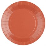 Grande assiette ronde Terracotta  22.5 cm Sachet de 10 pièce