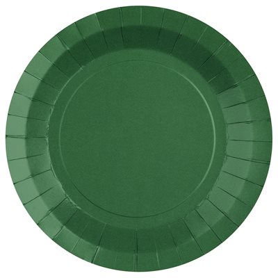 Grande assiette ronde Vert 22.5 cm Sachet de 10 pièces Grande assiette ronde Vert 22.5 cm Sachet de 10 pièces