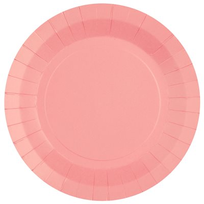 Grande assiette ronde Rose 22.5 cm Sachet de 10 pièces Grande assiette ronde Rose 22.5 cm Sachet de 10 pièces