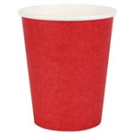 Gobelet Rouge Sachet de 10 pièces Ø 7.8 x 9 cm  /  25cl
