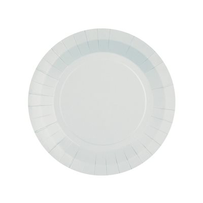 Petite assiette ronde Gris 17.5 cm Sachet de 10 pièces