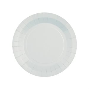 Petite assiette ronde Gris 17.5 cm Sachet de 10 pièces