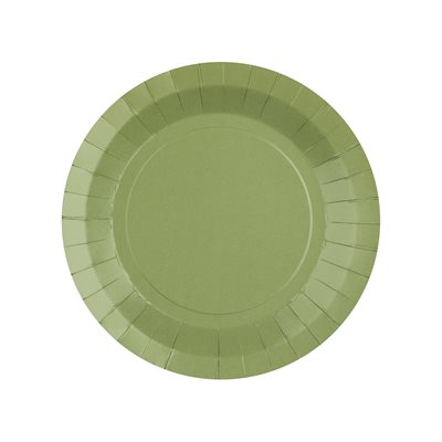 Petite assiette ronde Sauge 17.5 cm Sachet de 10 pièces Petite assiette ronde Sauge 17.5 cm Sachet de 10 pièces