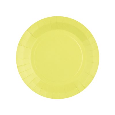 Petite assiette ronde Jaune 17.5 cm Sachet de 10 pièces Petite assiette ronde Jaune 17.5 cm Sachet de 10 pièces