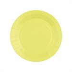 Petite assiette ronde Jaune  17.5 cm Sachet de 10 pièces