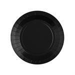 Petite assiette ronde Noir  17.5 cm Sachet de 10 pièces