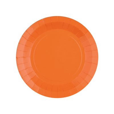 Petite assiette ronde Orange 17.5 cm Sachet de 10 pièces Petite assiette ronde Orange 17.5 cm Sachet de 10 pièces