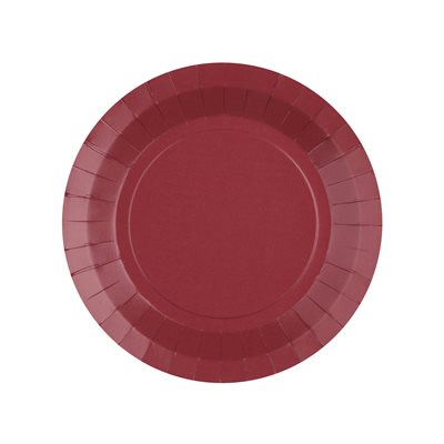 Petite assiette ronde Bordeaux 17.5 cm Sachet de 10 pièces