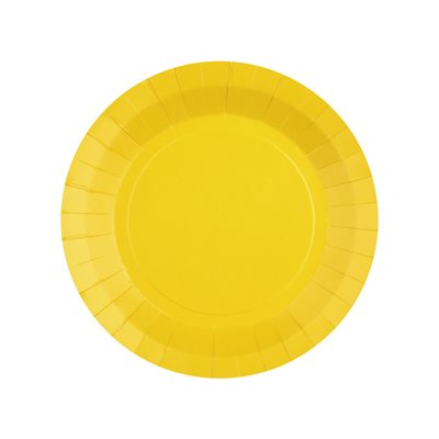 Petite assiette ronde Jaune 17.5 cm Sachet de 10 pièces Petite assiette ronde Jaune 17.5 cm Sachet de 10 pièces