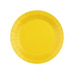 Petite assiette ronde Jaune  17.5 cm Sachet de 10 pièces