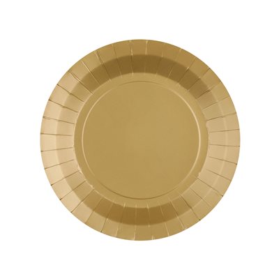 Petite assiette ronde Or 17.5 cm Sachet de 10 pièces Petite assiette ronde Or 17.5 cm Sachet de 10 pièces