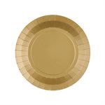 Petite assiette ronde Or  17.5 cm Sachet de 10 pièces