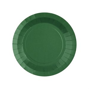 Petite assiette ronde Vert 17.5 cm Sachet de 10 pièces