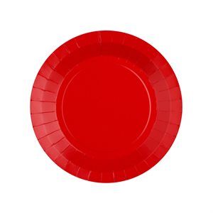 Petite assiette ronde Rouge 17.5 cm Sachet de 10 pièces