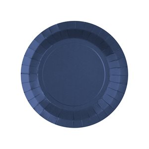 Petite assiette ronde Bleu 17.5 cm Sachet de 10 pièces