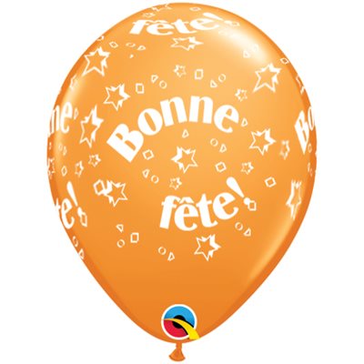 B.11'' BONNE FETE ÉTOILES ORANGE P / 50 B.11'' BONNE FETE ÉTOILES ORANGE P / 50