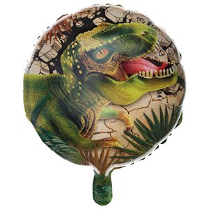 Ballon Alu Dinosaure Multicolore Ø 45 cm Sachet d'1 pièce