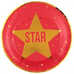 Assiette Hollywood Multicolore Ø 22.5 cm Sachet de 10 pièces