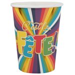 Gobelet C'est la Fête Multicolore Ø 7.8 x 9.7 cm  /  27cl Sach