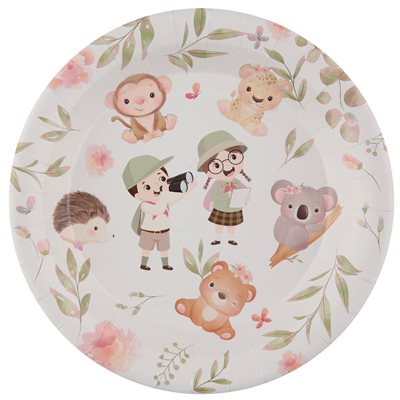 Assiette Explorateur Multicolore Ø 22.5 cm Sachet de 10 pièc Assiette Explorateur Multicolore Ø 22.5 cm Sachet de 10 pièc