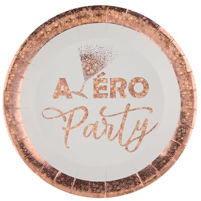 Assiette Apéro party Blanc Ø 22.5 cm Sachet de 10 pièces Assiette Apéro party Blanc Ø 22.5 cm Sachet de 10 pièces