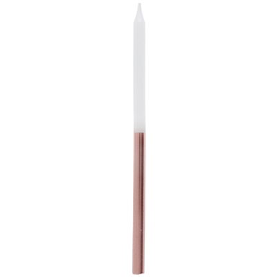 Bougie bi-couleur Blanc Ø 0.5 x 12.5 cm Blister de 12 pièces Bougie bi-couleur Blanc Ø 0.5 x 12.5 cm Blister de 12 pièces