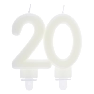 Bougie Âges phosphorescente 20 ans 7.5 x 9 cm La pièce Bougie Âges phosphorescente 20 ans 7.5 x 9 cm La pièce