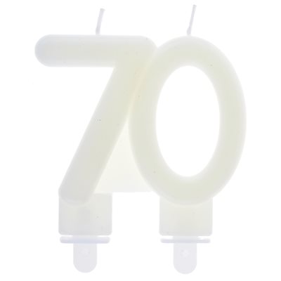 Bougie Âges phosphorescente 70 ans 7.5 x 9 cm La pièce Bougie Âges phosphorescente 70 ans 7.5 x 9 cm La pièce