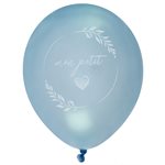 Ballon Baptême nacré Ciel Ø 23 cm Sachet de 8 pièces