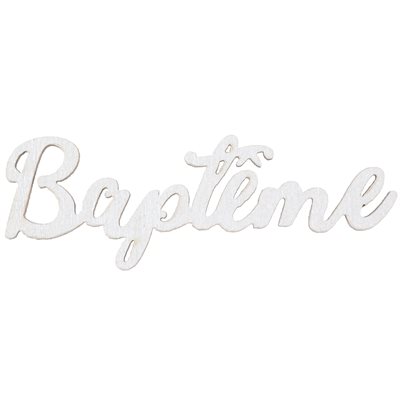 Déco à parsemer Baptême Blanc 6 x 2.1 cm Sachet de 10 pièces Déco à parsemer Baptême Blanc 6 x 2.1 cm Sachet de 10 pièces