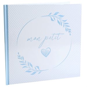 Livre d'or Baptême nacré Ciel 24 x 24 cm Sachet d'1 pièce