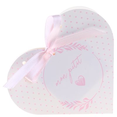 Boîte Baptême nacré Rose 10 x 3 x 9 cm Sachet de 6 pièces Boîte Baptême nacré Rose 10 x 3 x 9 cm Sachet de 6 pièces