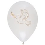 Ballon Communion Or Ø 25 cm Sachet de 8 pièces