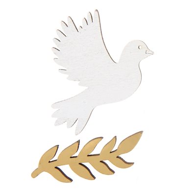 Déco à parsemer Communion Blanc 1 x 4 cm & 3.5 x 4 cm Sachet Déco à parsemer Communion Blanc 1 x 4 cm & 3.5 x 4 cm Sachet