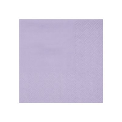 Serviette cocktail Crystal Parme Sachet de 25 pièces 21 x 20
