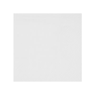 Serviette cocktail Crystal Blanc Sachet de 25 pièces 21 x 20 Serviette cocktail Crystal Blanc Sachet de 25 pièces 21 x 20