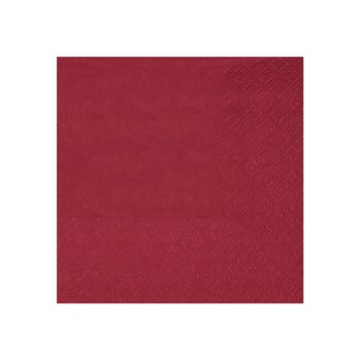Serviette cocktail Bordeaux 21 x 20 cm Sachet de 25 pièces Serviette cocktail Bordeaux 21 x 20 cm Sachet de 25 pièces