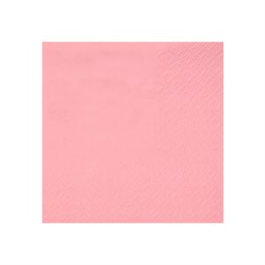 Serviette cocktail Rose 21 x 20 cm Sachet de 25 pièces