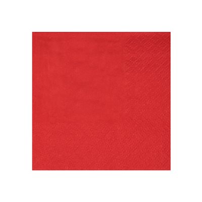 Serviette cocktail Crystal Rouge Sachet de 25 pièces 21 x 20 Serviette cocktail Crystal Rouge Sachet de 25 pièces 21 x 20