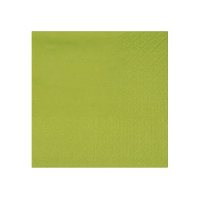Serviette cocktail Kiwi 21 x 20 cm Sachet de 25 pièces Serviette cocktail Kiwi 21 x 20 cm Sachet de 25 pièces