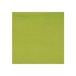 Serviette cocktail Kiwi 21 x 20 cm Sachet de 25 pièces