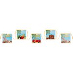 Banderole Retraite Multicolore 15 x 15 cm  /  600 cm Sachet d'