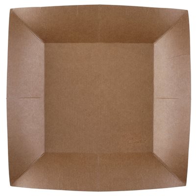Grande assiette carrée Kraft Kraft 23 x 23 cm Sachet de 10 p Grande assiette carrée Kraft Kraft 23 x 23 cm Sachet de 10 p