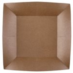 Grande assiette carrée Kraft Kraft 23 x 23 cm Sachet de 10 p