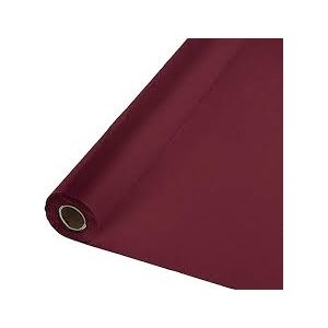 BURGUNDY TABLE ROLL 100'
