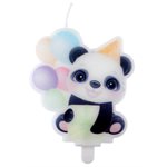 Bougie Panda Multicolore 6.4 x 7.5 cm La pièce